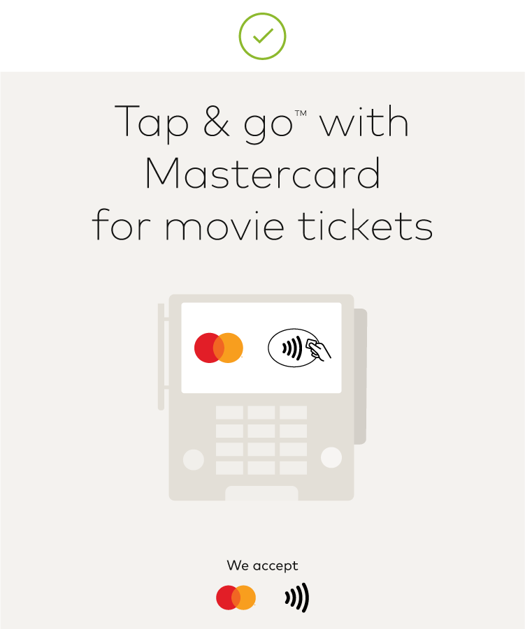 Image of Mastercard contactless in marketing communication