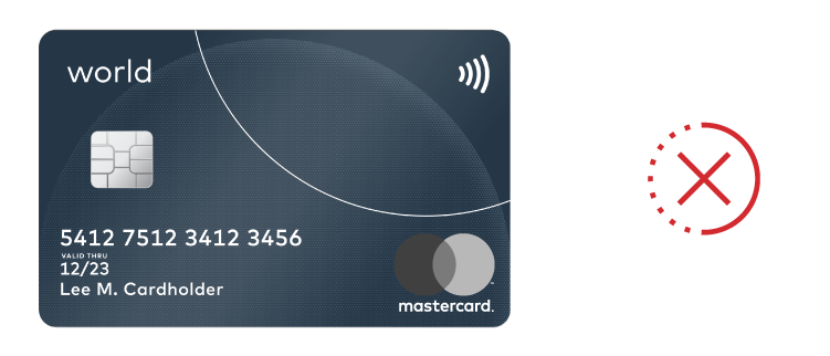 Image of a common mistake using the Mastercard brand Image of a common mistake using the Mastercard brand