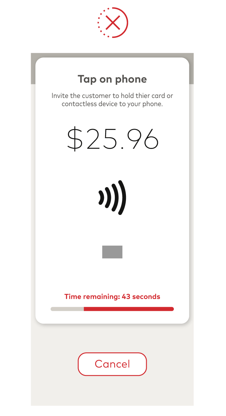 Image of Tap on phone pre-payment screen