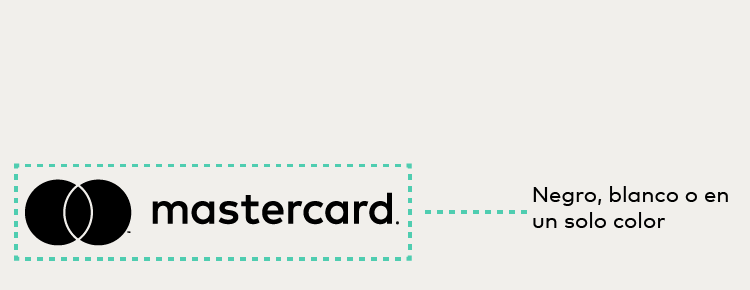 Especificaciones de color en color sólido de la Marca Mastercard