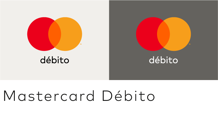 Image of the vertical Mastercard grayscale version