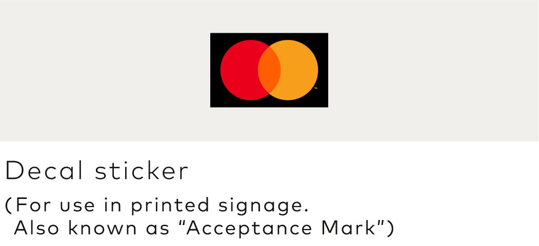 Image of the Mastercard decal sticker