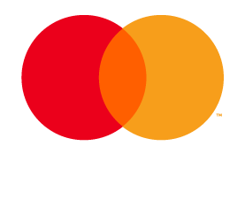 Mastercard Crédit & Débit mark for use on black and dark backgrounds